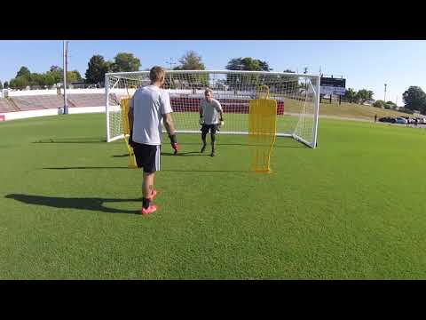 Superb Pro Goalkeeper Transition Footwork and Back Set Session