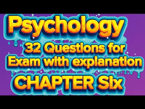 Psychology Chapter 6 Quizlet