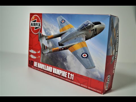 Airfix 1/72 De Havilland Vampire T.11 A Look Inside The Box
