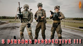 WE GOT HIT and it was MY FAULT !!! (Multi Perspective Airsoft Gameplay !!!)
