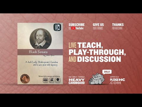 Black Sonata w/The Fair Youth expansion--- solo Play-through by Heavy Cardboard