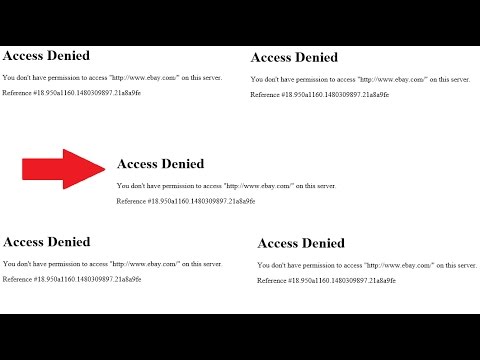 eBay Access Denied Fix You don't have permission to access eBay