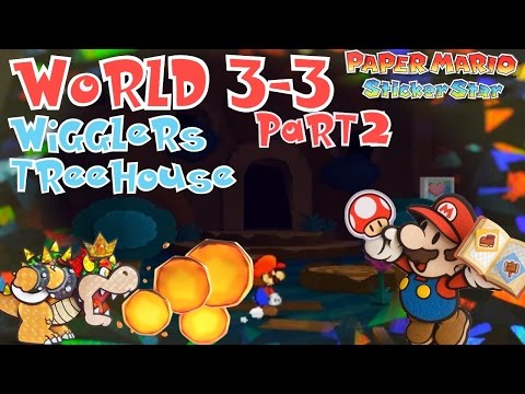 Paper Mario: Sticker Star | World 3-3 Wigglers Treehouse Part 2 | MyoGaming