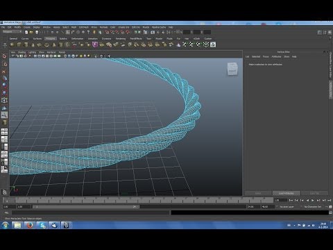 Maya tutorial : How to create twisted rope in Autodesk Maya