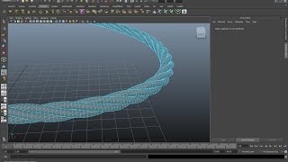 Maya tutorial : How to create twisted rope in Autodesk Maya