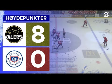 Stavanger Oilers 8 - 0 Lørenskog - Høydepunkter