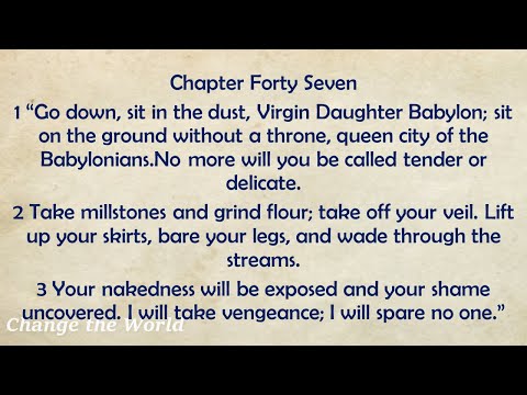 Day 209 July 28- Book of Isaiah 47 - 49 | English Audio Bible - Bible Reading for Daily Readers