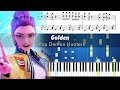 KPop Demon Hunters Golden Piano Tutorial With Sheet Music