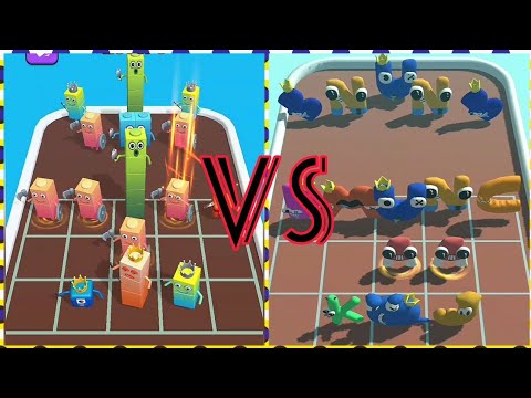 Merge Alphabet Lore Run vs Merge Number Cube - Merge Battle #9