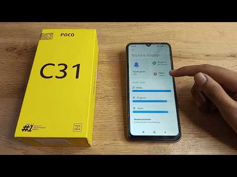 How to on Do Not Disturb Mode in poco c31 phone, sound and vibration setting