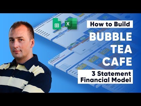 , title : 'How to Build a Bubble Tea Cafe 3 Statement Financial Model In Excel'