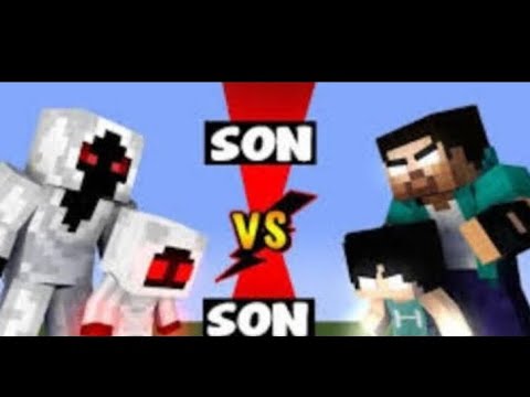SON VS SON - WHO IS THE STRONGEST, HEROBRINE SON OR ENTITY SON PLUS MONSTER SCHOOL😈