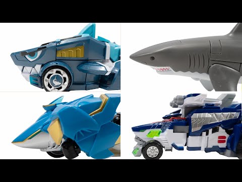 Shark SeaBeast QuickRescue AnimalTron V Rangers Change Mecha TransFormation