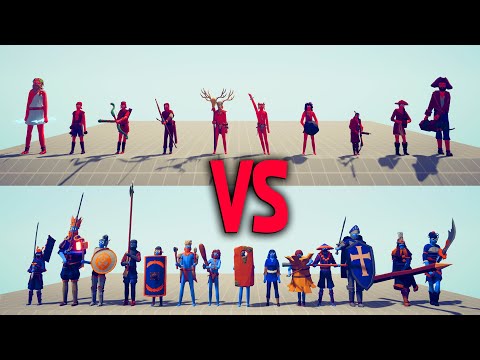 RANGED TEAM vs MELEE TEAM | TABS - Totally Accurate Battle Simulator