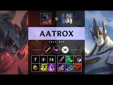 Aatrox Mid vs Galio - KR Master Patch 25.21