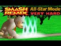 Smash Remix All Star Mode Gameplay With Giant Donkey Kong VERY HARD