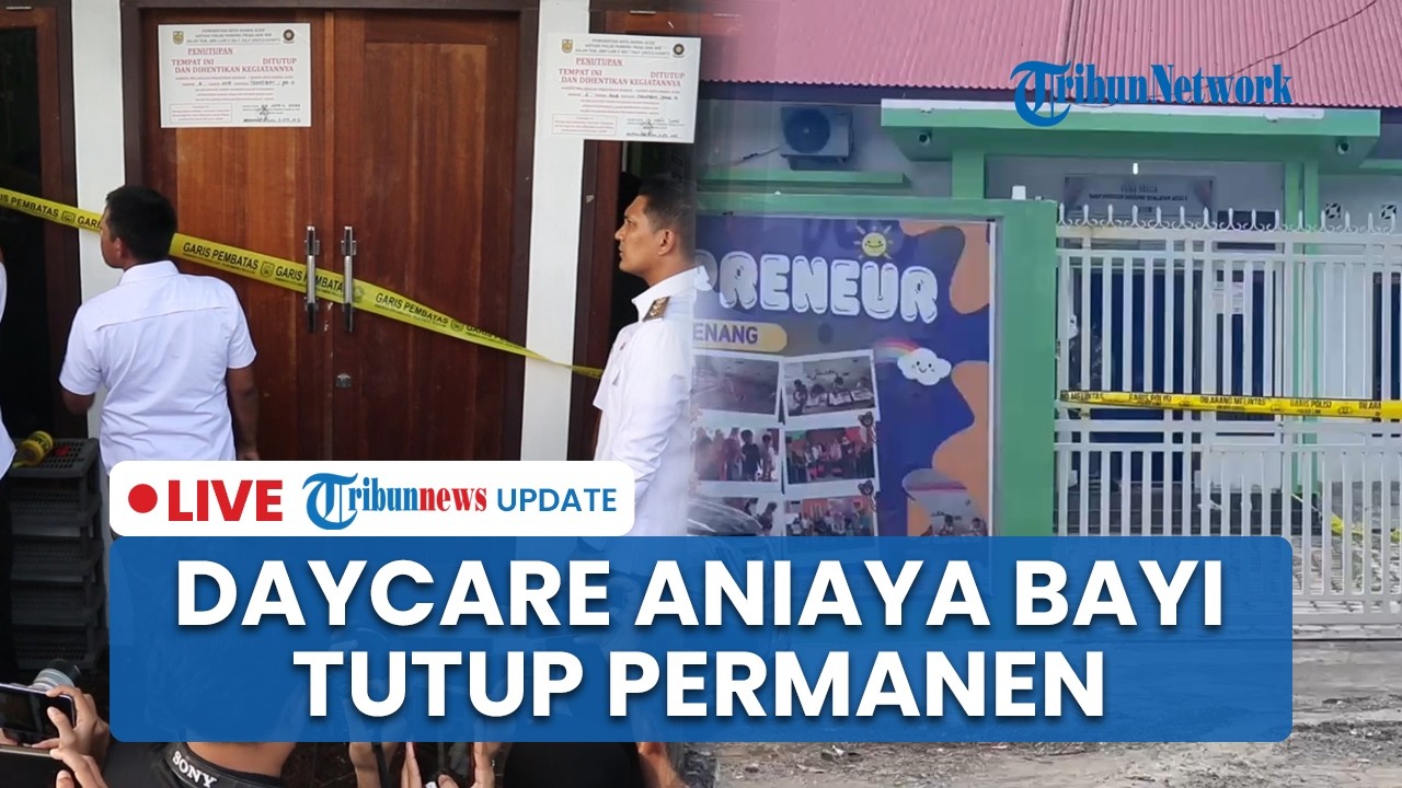LIVE: Daycare Kasus Penganiayaan Bayi di Banda Aceh Disegel Pemko Aceh, Terpantau Sepi Aktivitas