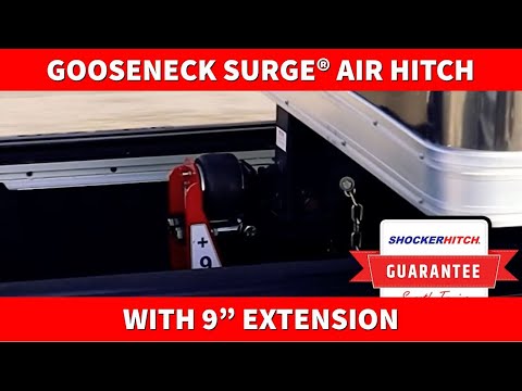 Gooseneck Air Hitch & Coupler w/9" Offset Coupler for Short Bed Trucks - Shocker Hitch