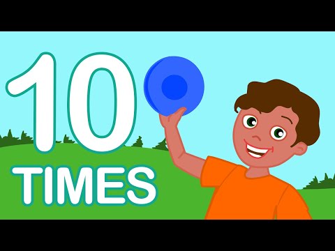 10 TIMES Table Song | Math Song for Preschoolers - Multiplication Song for Kids