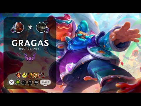 Gragas Support vs Tahm Kench - KR Master Patch 13.24
