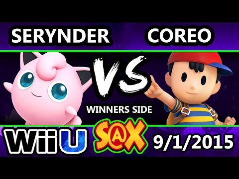 S@X 113 - Serynder (Jigglypuff) Vs. Coreo (Ness) SSB4 Tournament - Smash Wii U - Smash 4