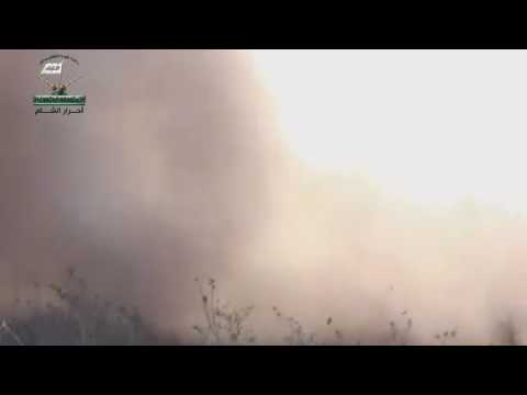 استهداف مقرات النظام في قرية كنسبا بصواريخ غراد من قبل لواء المدفعية والصواريخ