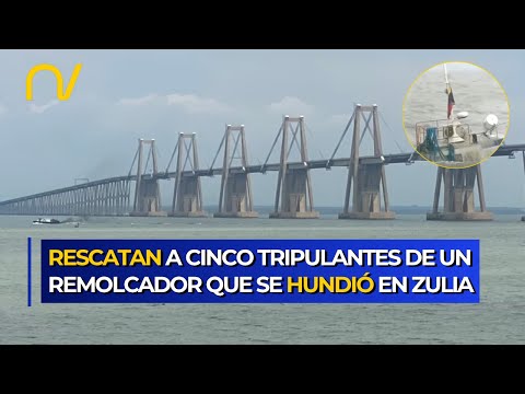 Milagro en el Lago: Remolcador se hunde, pero todos sus tripulantes son rescatados
