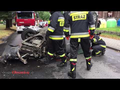 1.07.2018 Oleśnica - dachowanie renault
