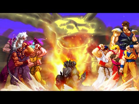 Shin Oni Akuma Ansatsuken vs Everyone! ft Jin, Rugal, Saber, Goku, Kenshiro