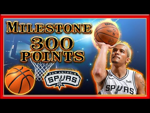 Jeremy Sochan MILESTONE 300 points NBA 2022/23 debut Season Full