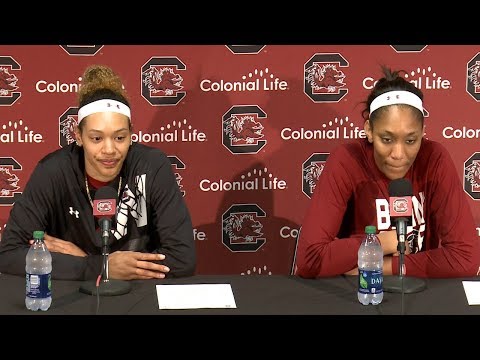 POST-GAME: Alexis Jennings, A'ja Wilson on Wofford — 11/19/17