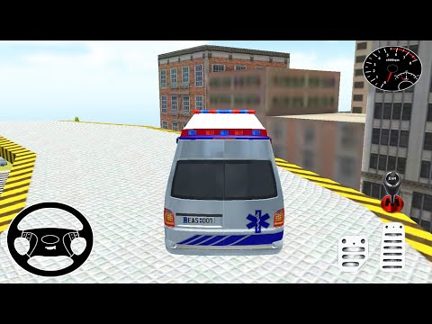 Roof Jumping Ambulance Simulator - Rescue Driver Rooftop Stunt Missions - Android Gameplay #9