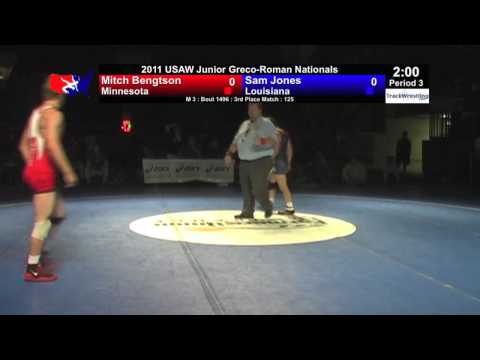 Junior Greco 3rd 125 - Sam Jones (LA) vs. Mitch Bengston (MN)