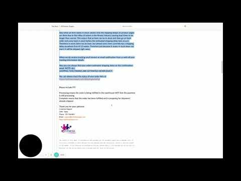 US Fitness Supply - Did not received order - refuses to refund money