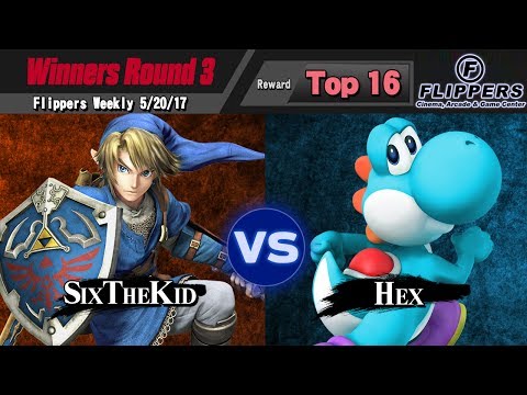 Flippers Weekly 5/20/17 - Winners Round 3 - SixTheKid (Link) vs. Hex (Yoshi) - Smash 4