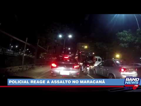 Vídeo mostra policial reagindo a assalto e matando criminoso no Maracanã