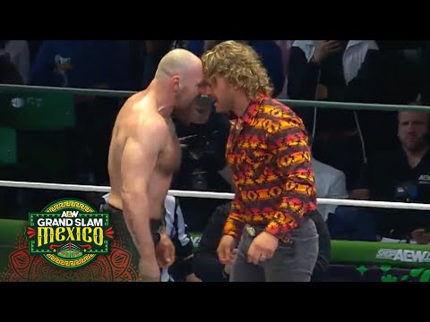 Hangman saves Swerve from a Death Riders & Young Bucks attack | AEW Grand Slam Mexico, 6/18//25