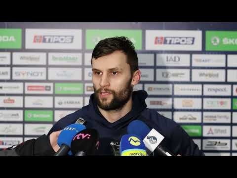 Petr Kolouch po zápase proti Prešovu (36. kolo Tipos Extraliga)