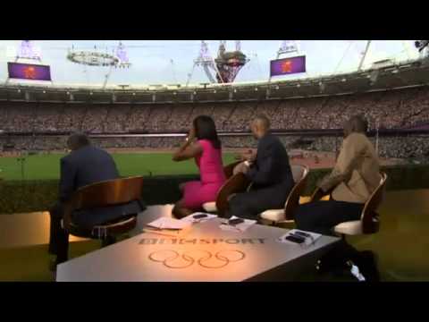 Mo Farah Winning Gold Medal In Mens 5000m   BBC Commentators and Pundits Going Mental   HD