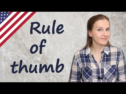 Rule of thumb, popular English idioms, meaning, examples