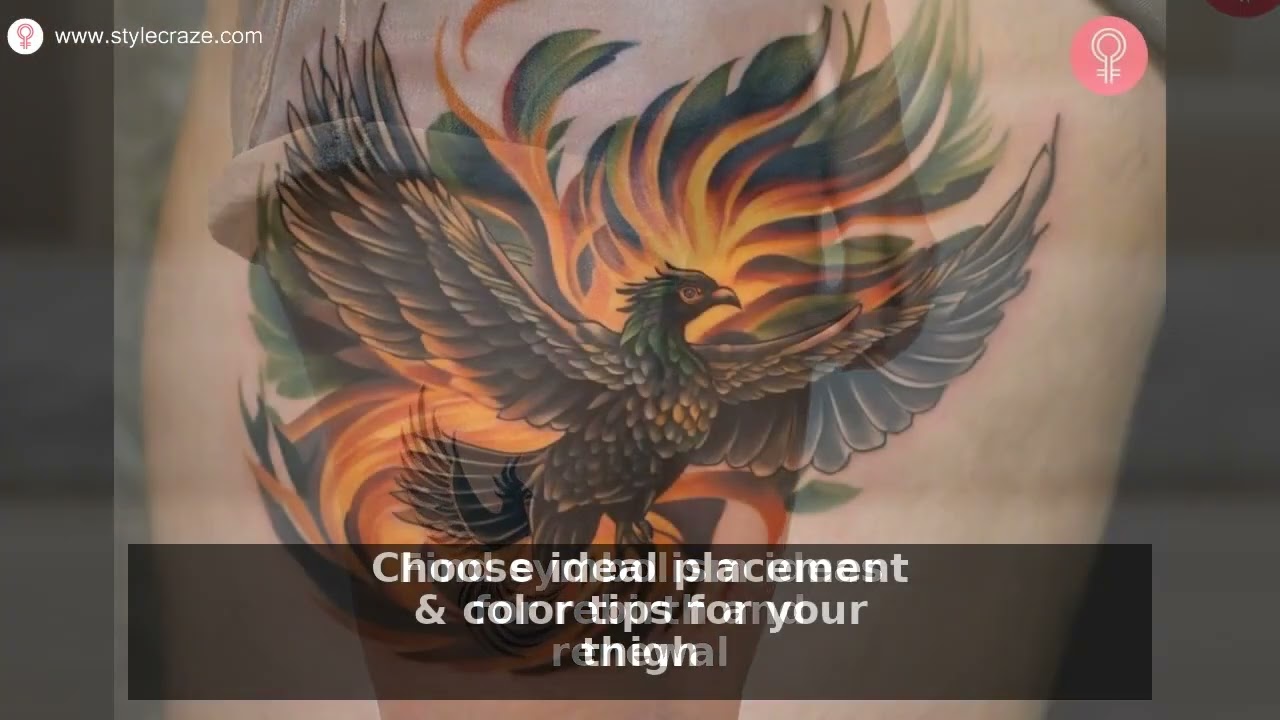 20 Stunning Phoenix Thigh Tattoo Ideas for Rebirth
