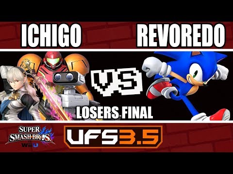 UFSmash 3.5 - Wii U - TSL|Ichigo (R.O.B., Corrin, Samus) VS BC|Revoredo (Sonic) - Losers Final