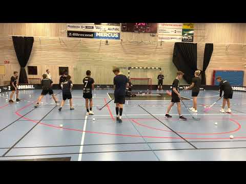 Innebandyövning - halvmåne kort avstånd
