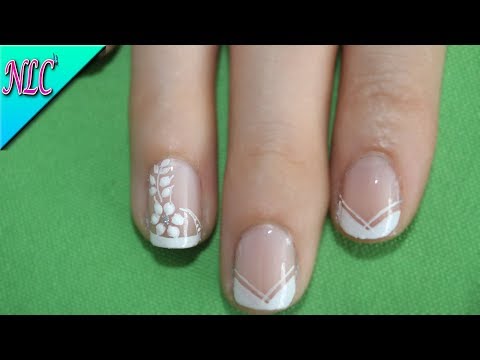 DECORACIÓN DE UÑAS NOVIA Y FRANCÉS♥ – FRENCH NAIL ART – WEDDING NAIL ART – NLC