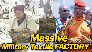 "No more importing military uniforms" Traore opens massive textile plant in Bobo Dioulasso