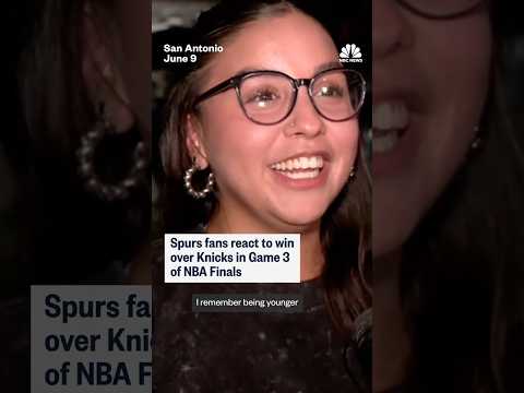 Spurs fans react to win over Knicks in Game 3 of NBA Finals