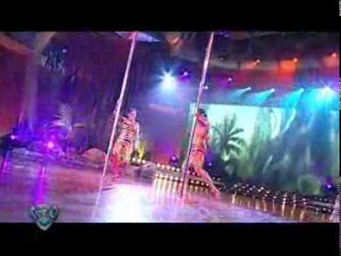 Showmatch 2008 - María Fernanda Callejón también bailó en el caño recargado