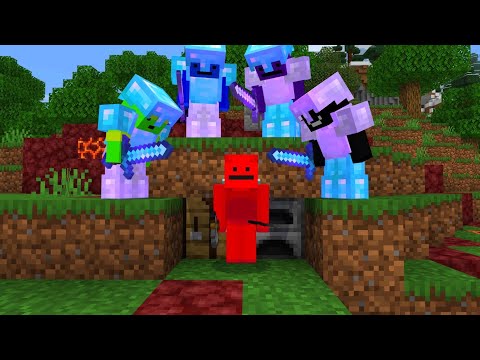 EPIC Minecraft manhunt finale with 4 hunters!