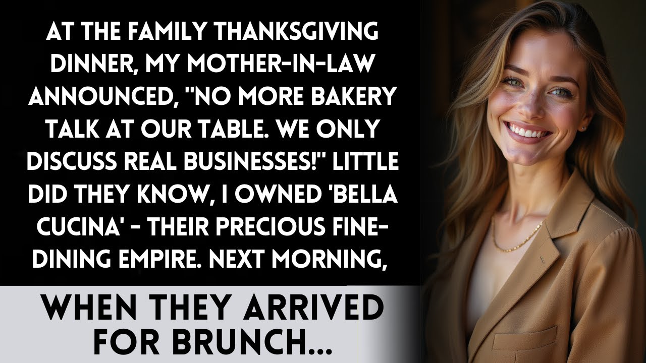 My Husband's Rich Family Mocked My Small Bakery - They Didn't Know I Owned Their Favorite Restaurant