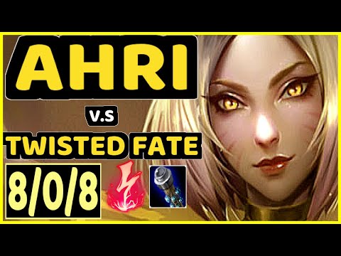 KAMI (AHRI) vs TWISTED FATE - 8/0/8 KDA MID GAMEPLAY - BR Ranked GRANDMASTER